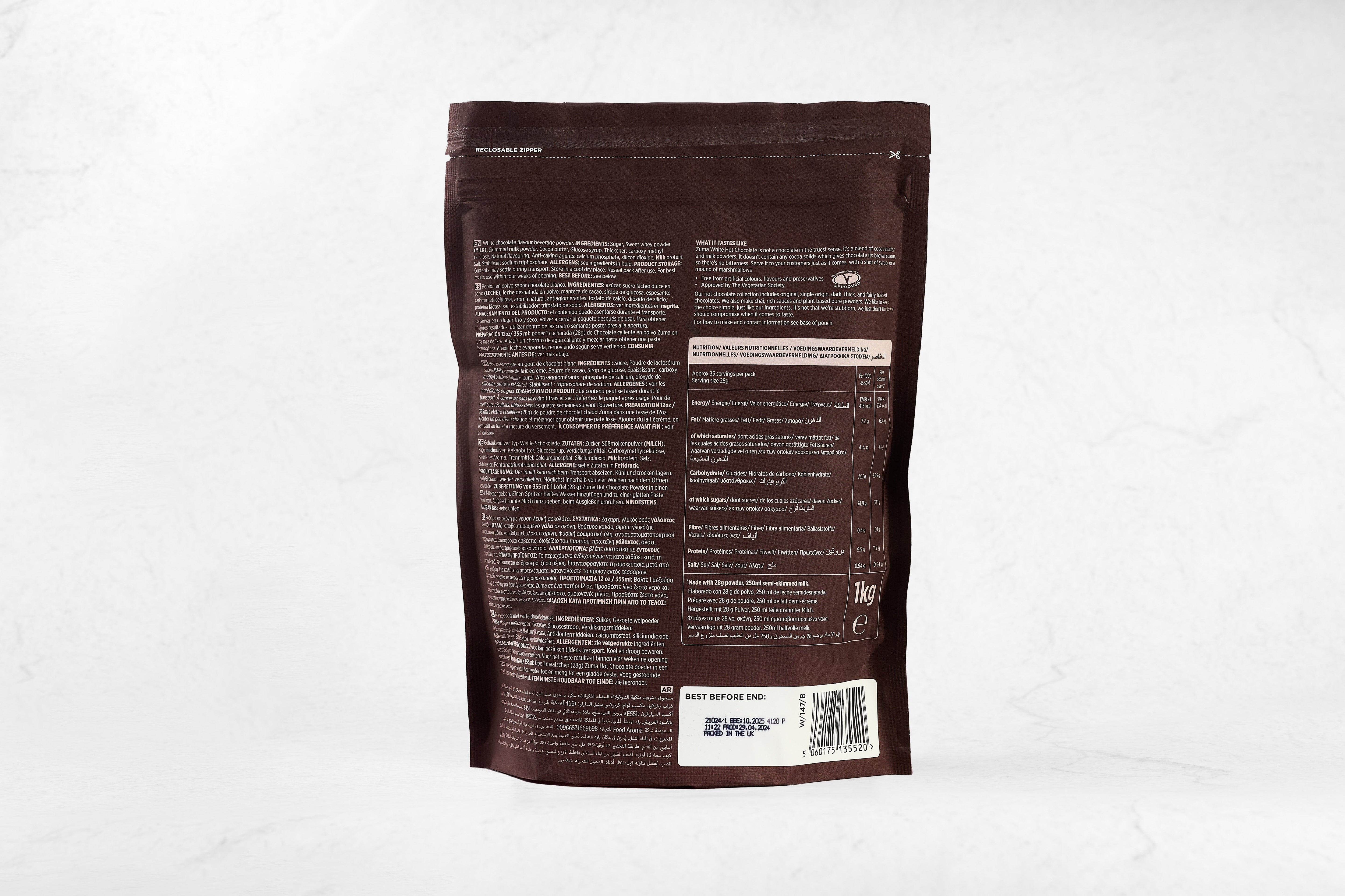 SWEETBIRD baltojo šokolado frapės mišinys 1kg Kavos priedai Sweetbird