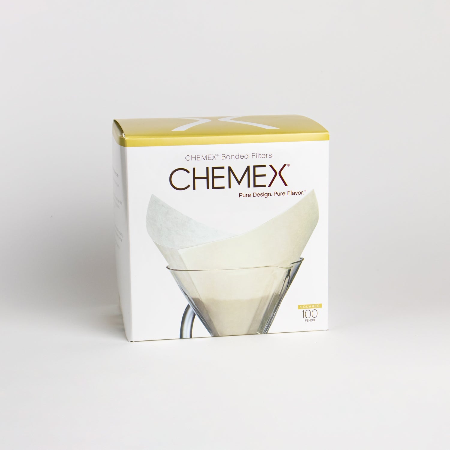 CHEMEX kavinuko filtrai, 100 vnt. Kavos ruošimo indai CHEMEX 6-8 puodeliams