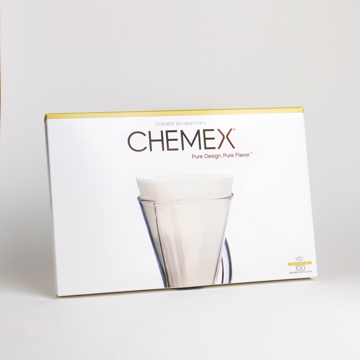 CHEMEX kavinuko filtrai, 100 vnt. Kavos ruošimo indai CHEMEX 3 puodeliams
