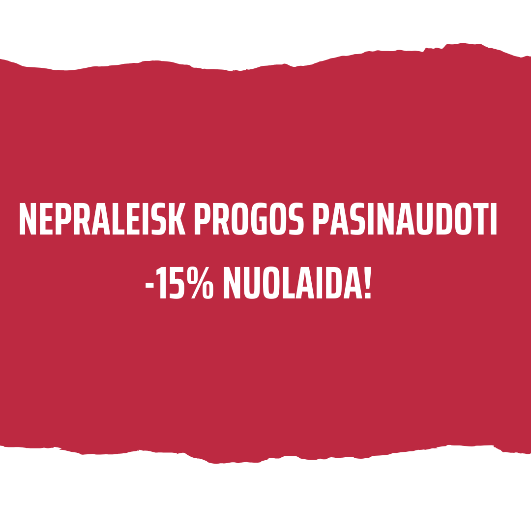 NEPRALEISK PROGOS PASINAUDOTI SAVO NUOLAIDA!