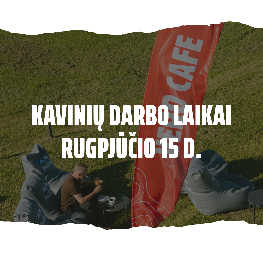 Kavinių darbo laikai - rugpjūčio 15 d.