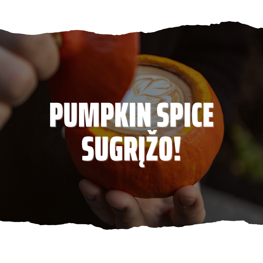 „Pumpkin Spice“ sugrįžo!