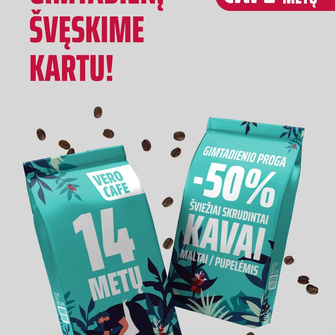 VERO CAFE ŠVENČIA GIMTADIENĮ!