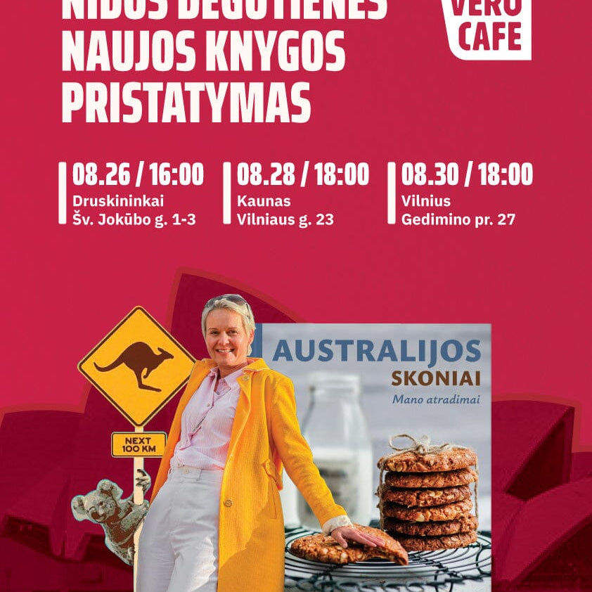 Nida Degutienė pristato naują knygą „Australijos skoniai: mano atradimai”