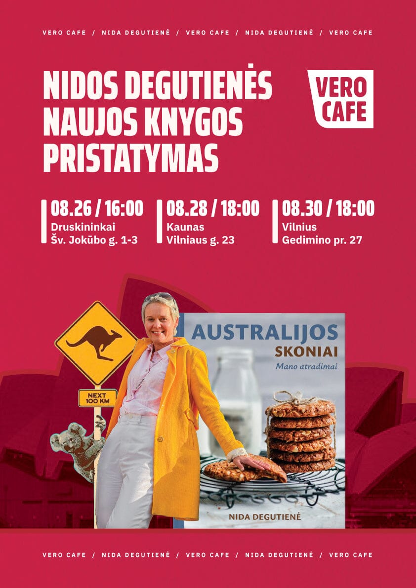 Nida Degutienė pristato naują knygą „Australijos skoniai: mano atradimai”