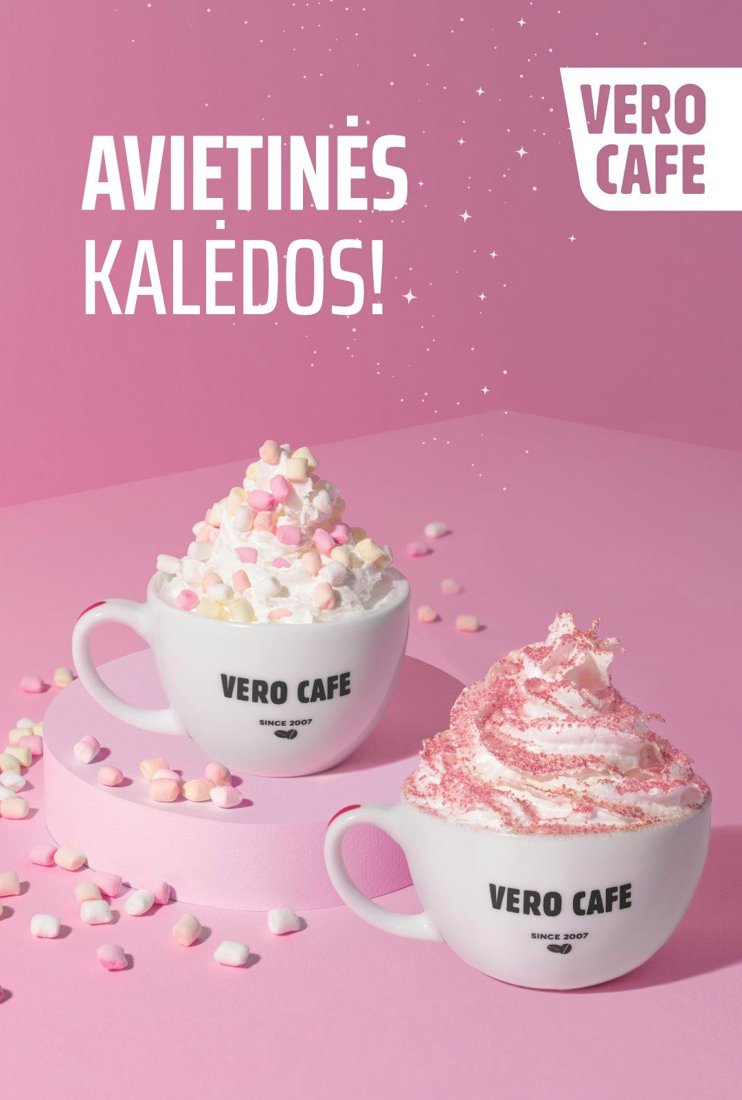 VERO CAFE linki jums rožinių švenčių! 💖