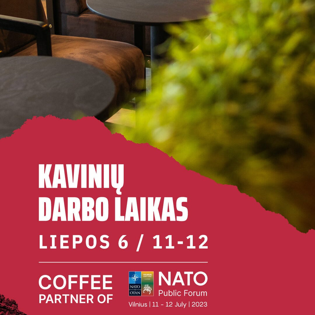 Kavinių darbo laikas Liepos 6 d. / 11-12 d.