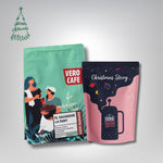 Dovanų rinkinys: El Salvador La Fany 200 g ir Kalėdinė kava 200 g VERO CAFE Malta French Press 