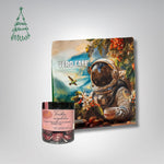 Dovanų rinkinys: RŪTA drąžė 120 g ir kava 200 g VERO CAFE Traškūs migdolai su Ruby šokoladu ir juodaisiais serbentais 120g Kosmonautas 200 g Malta