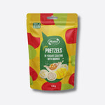 Rutuliukai „Pretzels" su jogurtiniu glaistu ir mangais, 120 g Rūta 