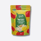 Rutuliukai „Pretzels" su jogurtiniu glaistu ir mangais, 120 g
