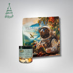 Dovanų rinkinys: RŪTA drąžė 120 g ir kava 200 g VERO CAFE Traškūs migdolai su baltuoju šokoladu „Žara" 120 g Kosmonautas 200 g Pupelės