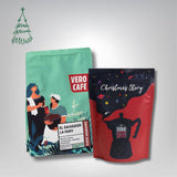 Dovanų rinkinys: El Salvador La Fany 200 g ir Kalėdinė kava 200 g VERO CAFE Malta Moka Kavinukas 