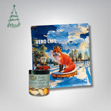 Dovanų rinkinys: RŪTA drąžė 120 g ir kava 200 g VERO CAFE Traškūs migdolai su baltuoju šokoladu „Žara" 120 g Lapė 200 g Pupelės