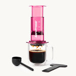 Aeropress Clear Pink kavos ruošimo prietaisas Kavos ruošimo indai VERO CAFE 
