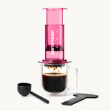 Aeropress Clear Pink kavos ruošimo prietaisas Kavos ruošimo indai VERO CAFE 