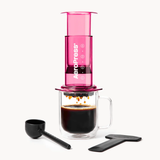 Aeropress Clear Pink kavos ruošimo prietaisas