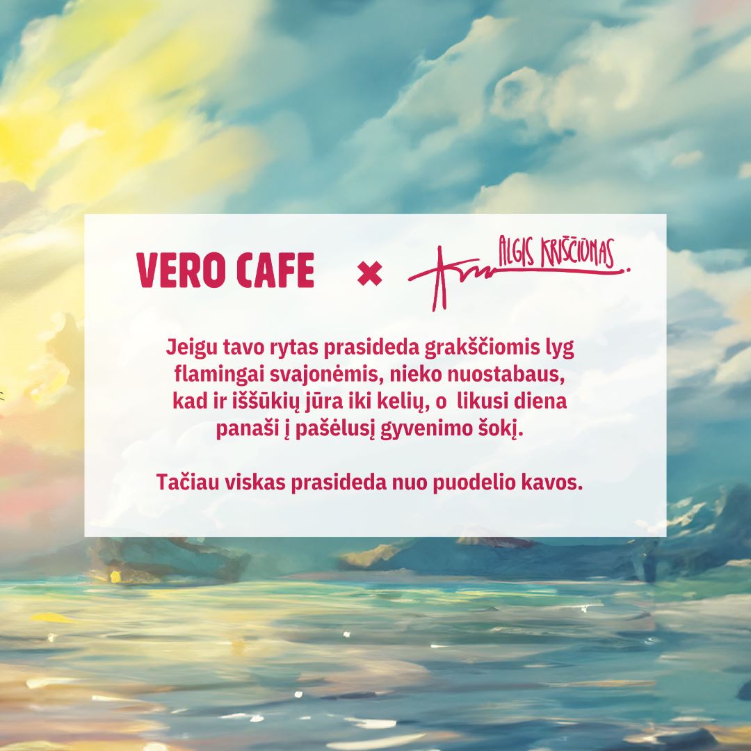 Riboto leidimo Flamingo kava Kava VERO CAFÉ 