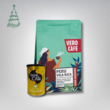 Dovanų rinkinys: Drink Me Chai 250 g ir kava 200 g VERO CAFE Vanilės skonio 250 g Peru Vila Rica 200 g 