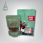Dovanų rinkinys: Cascara džiovintų kavos uogų arbata 100 g ir kava 200 g VERO CAFE Sweet Brasil 200 g Malta 