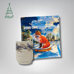 Dovanų rinkinys: R. Dagio keramikinis puodelis ir kava 200 g VERO CAFE Baltas ~400 ml Lapė 200 g 