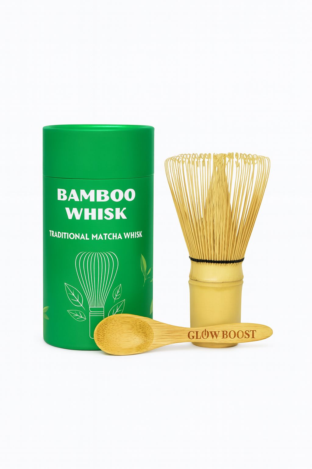 Matcha bambukinė šluotelė su šaukšteliu DOVANŲ IDĖJOS VERO CAFE 