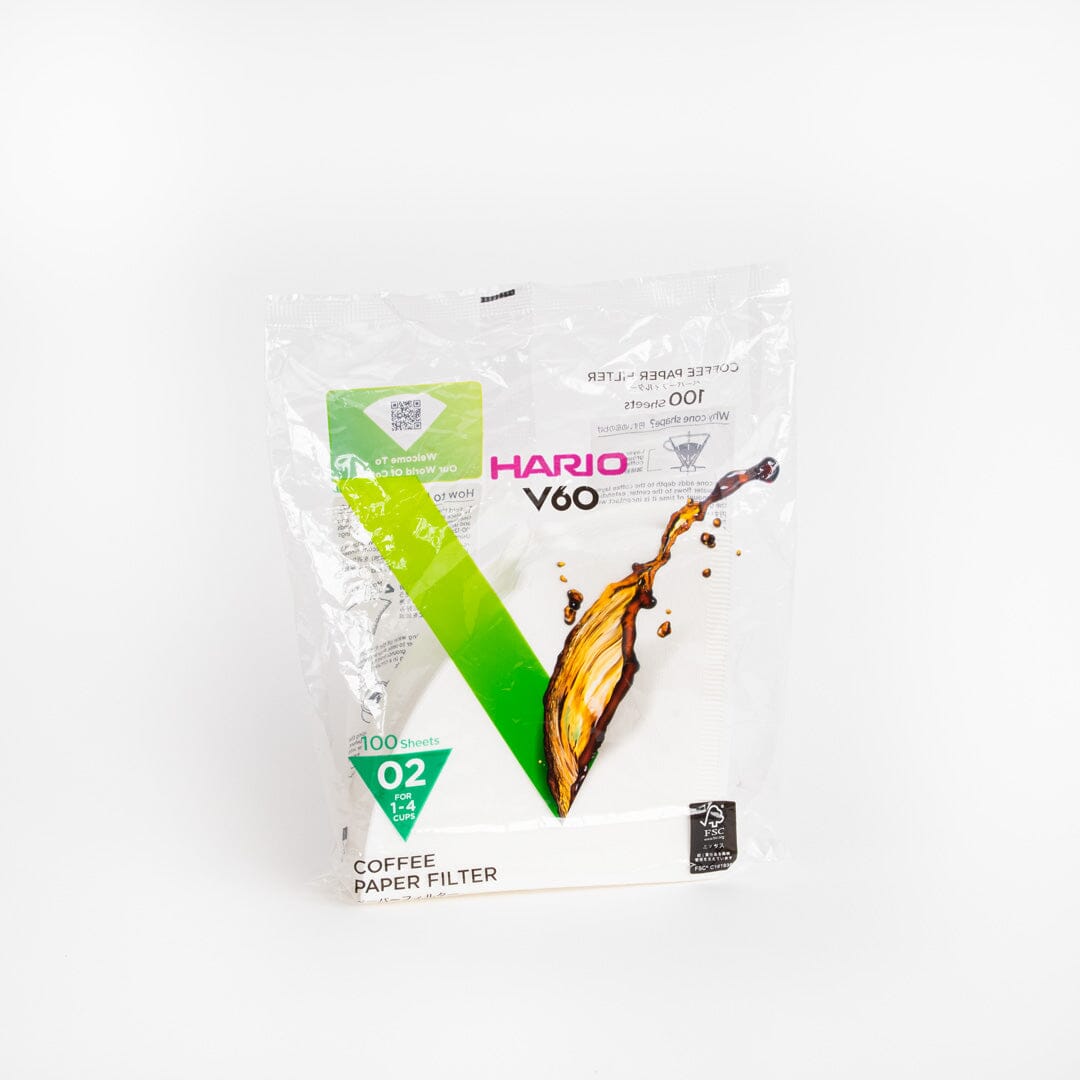 HARIO V60-02 filtrai, 100 vnt. Kavos ruošimo indai HARIO 