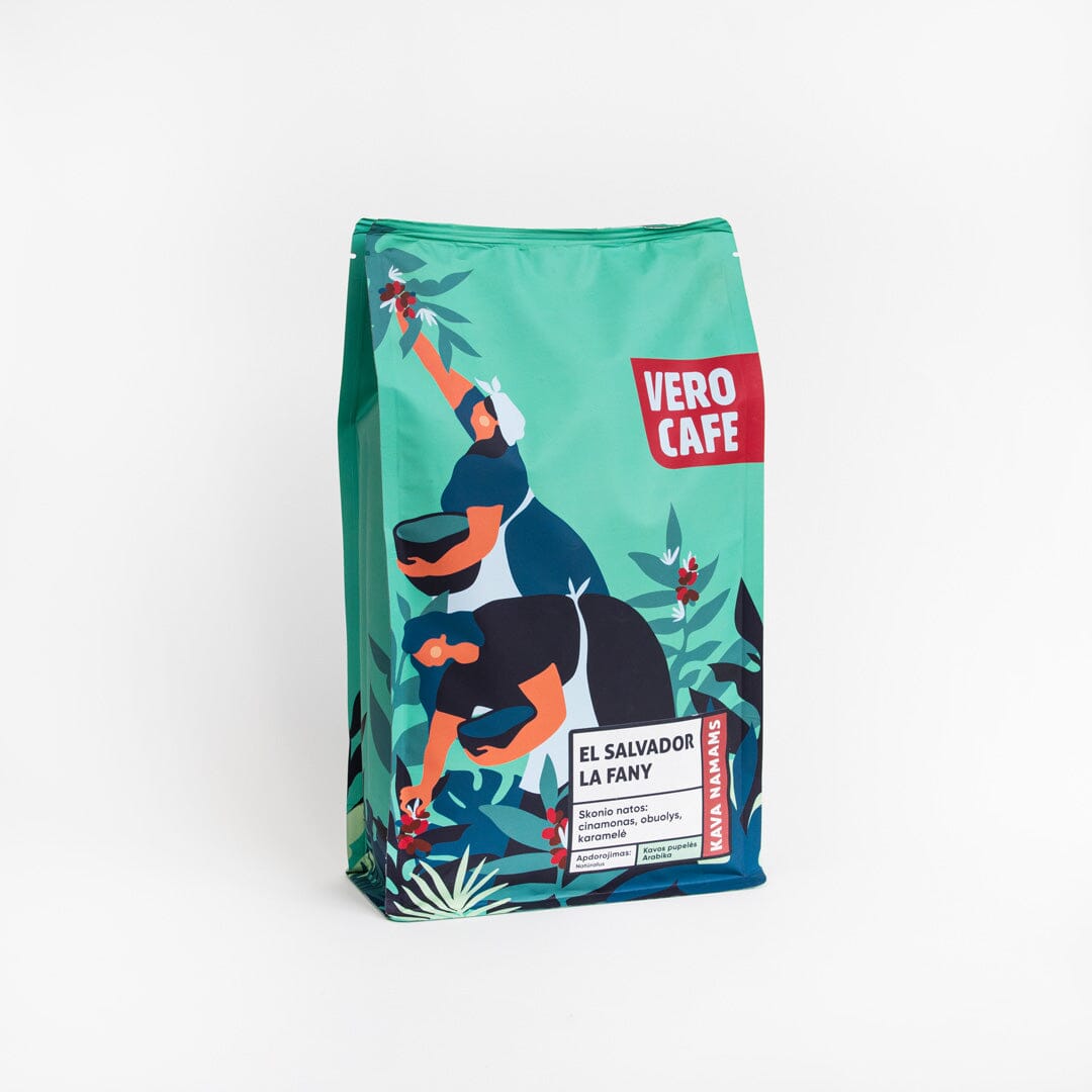 Kavos pupelės EL SALVADOR LA FANY 1 kg Kava VERO CAFE 