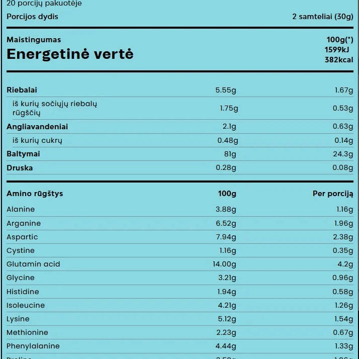NARA HEALTH NextGen augalinių baltymų izoliatas 600 g NARA Health 