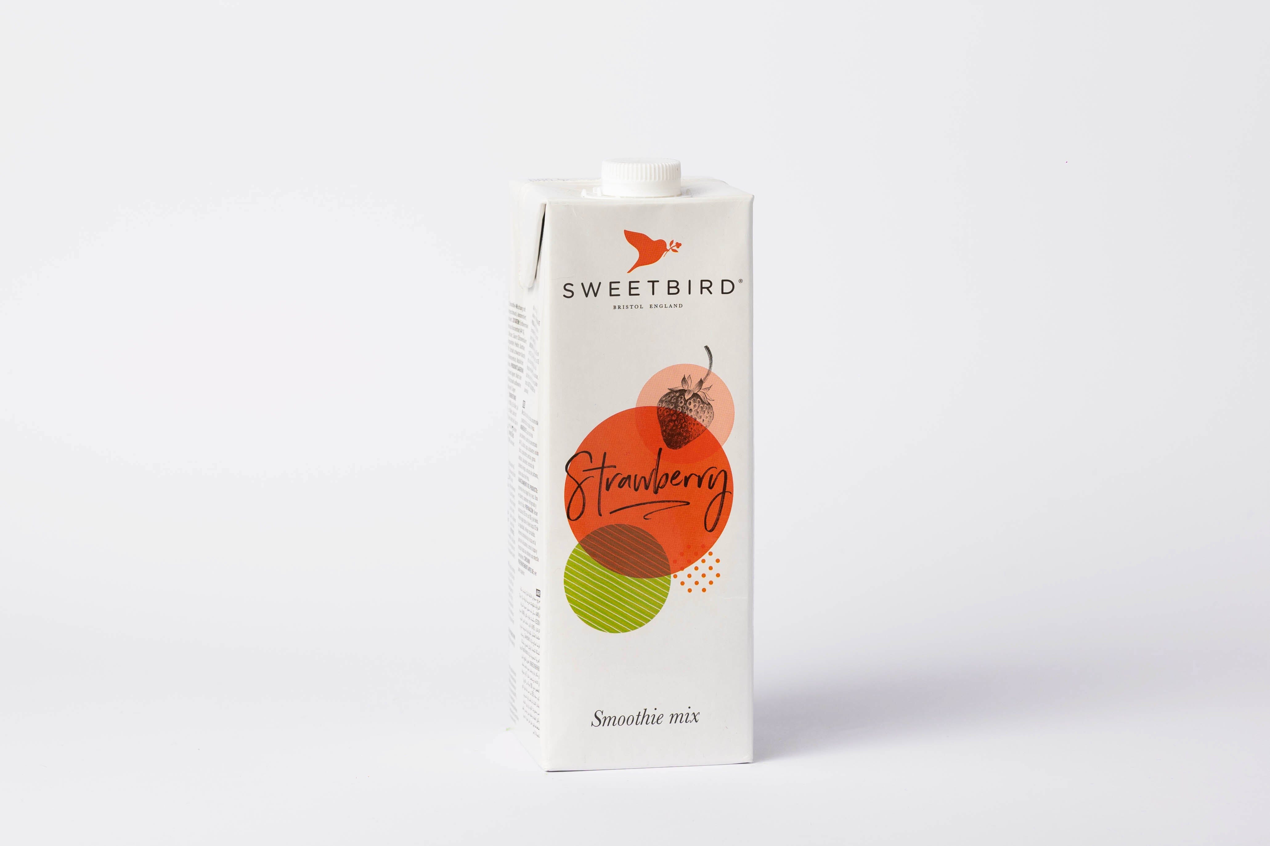 SWEETBIRD smoothie mišinys 1 l Kavos priedai Sweetbird Braškių 
